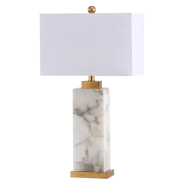 Elizabeth 27.5" Alabaster LED Table Lamp - JONATHAN Y